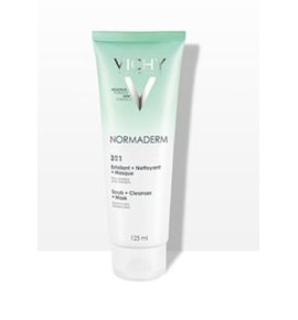 VICHY NORMADERM 3 IN 1 CLEANSER EXFOLIANT & MASK 125 ML